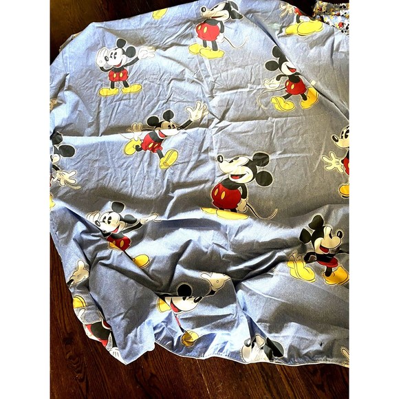 Disney Bedding Vintage Disney Sheet And Valance Mickey Mouse Fitted